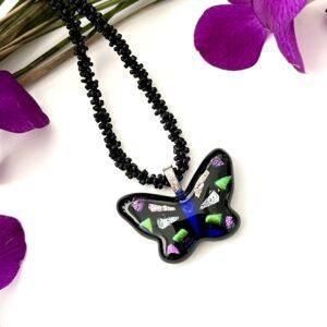 Collar Chaquiras con Mariposa
