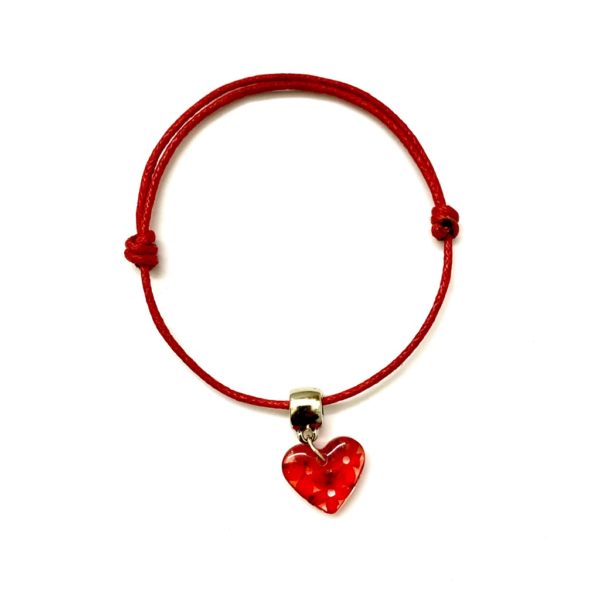 Pulsera Corazón Rojo