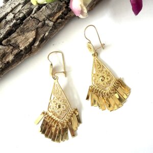 aretes de filigrana rombo