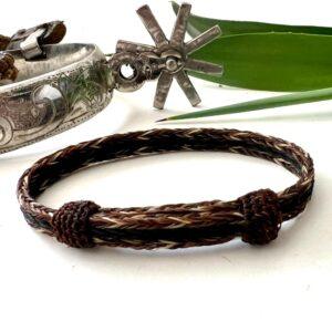 pulsera crin triple tricolor