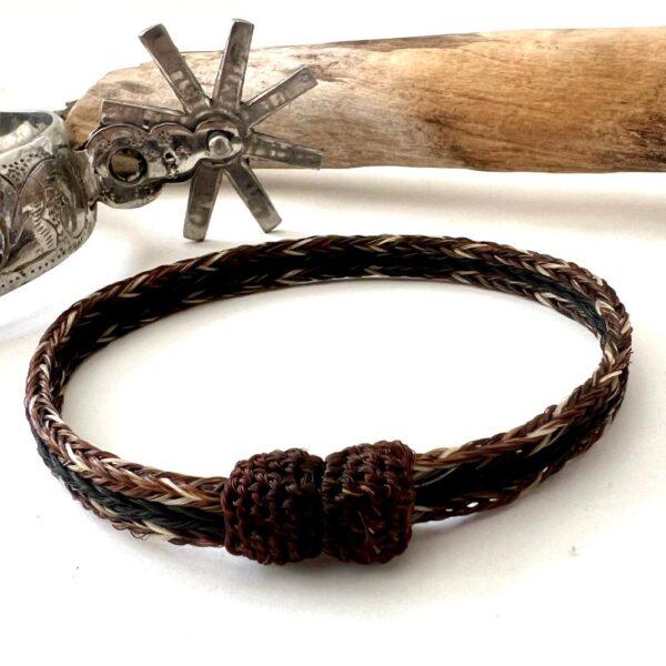 pulsera crin triple tricolor
