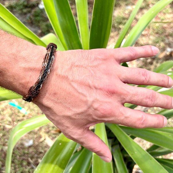 Pulsera crin triple tricolor - Imagen 3