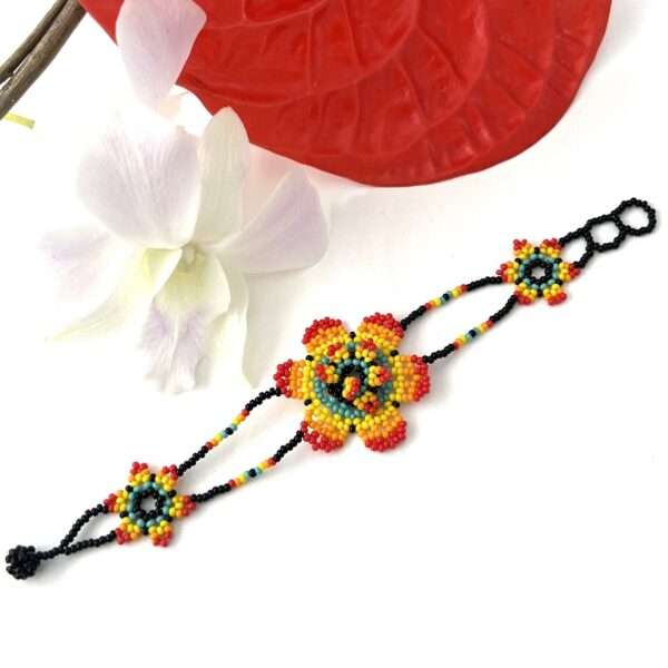 pulsera-de-chaquiras-una-flor