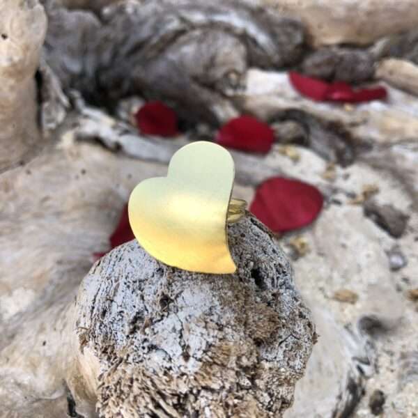 Anillo de chapa corazón
