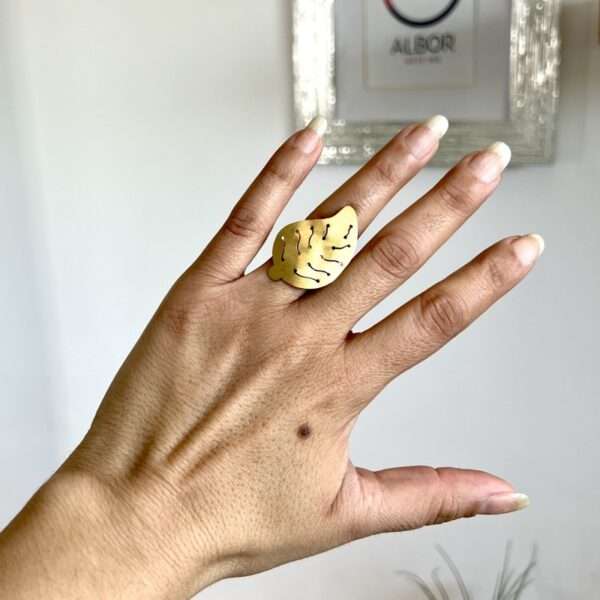Anillo de chapa hoja