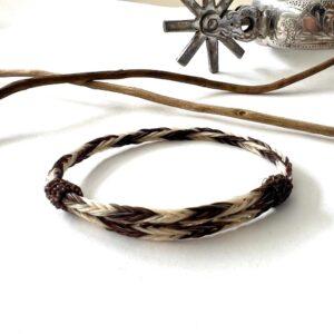pulsera crin sencilla bicolor