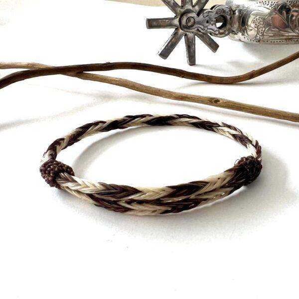 pulsera crin sencilla bicolor