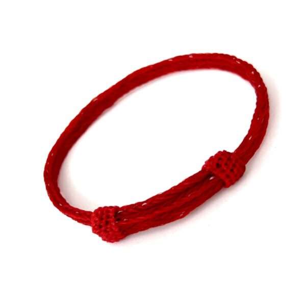 pulsera crin sencilla roja