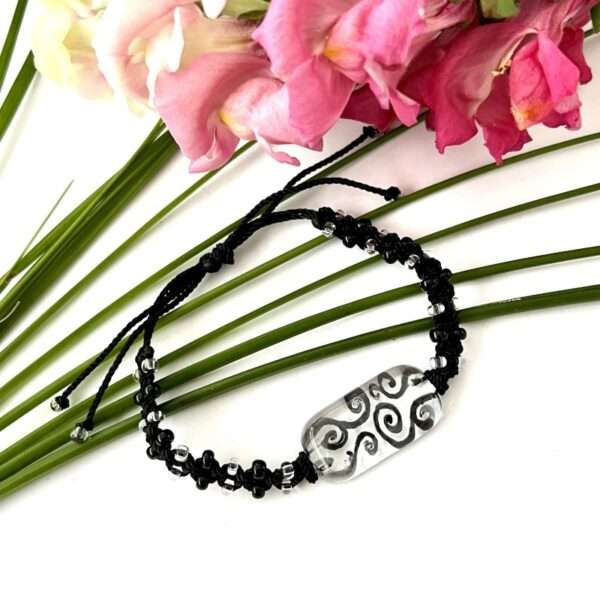 Pulsera grecas negras