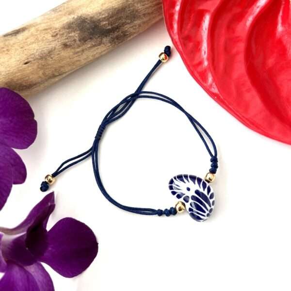 pulsera sencilla corazón talavera