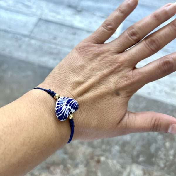 pulsera sencilla corazón talavera