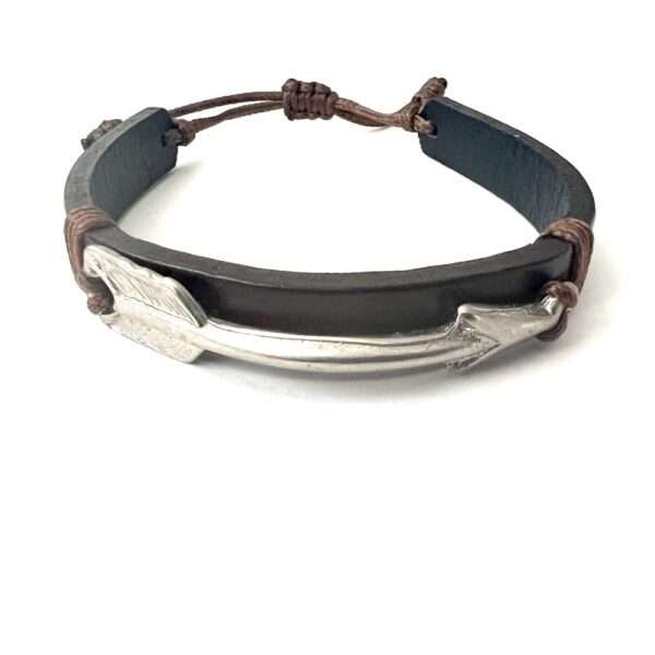 pulsera piel con flecha