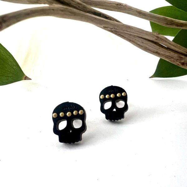 broquel calavera mini negro