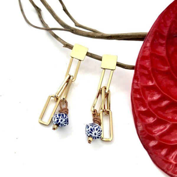 aretes cadena y talavera cubo