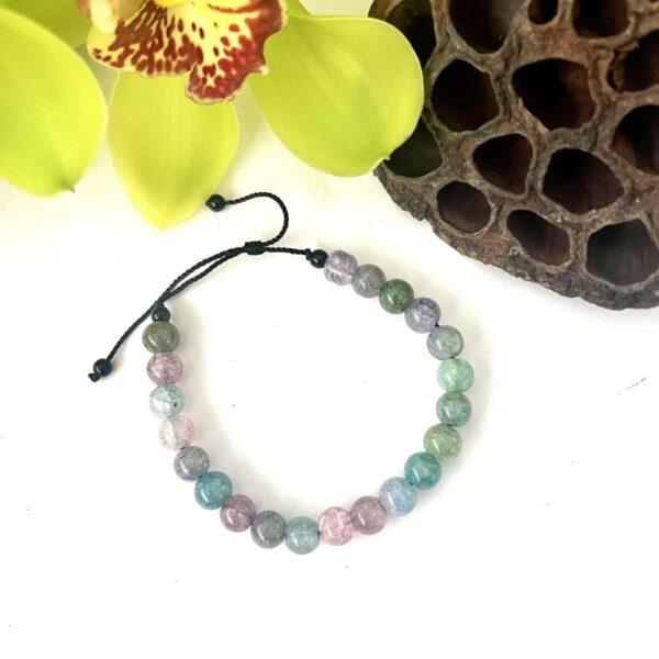 pulsera piedra naturales pastel