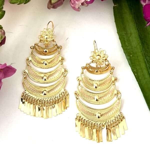 aretes filigrana hamaca grandes