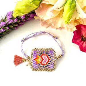 pulsera chaquiras sagrado corazón