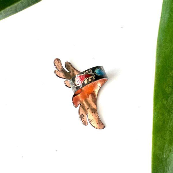 Anillo cobre largo negro - Imagen 2
