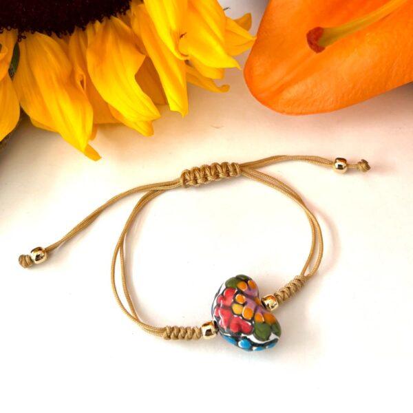 pulsera sencilla talavera colores vivos