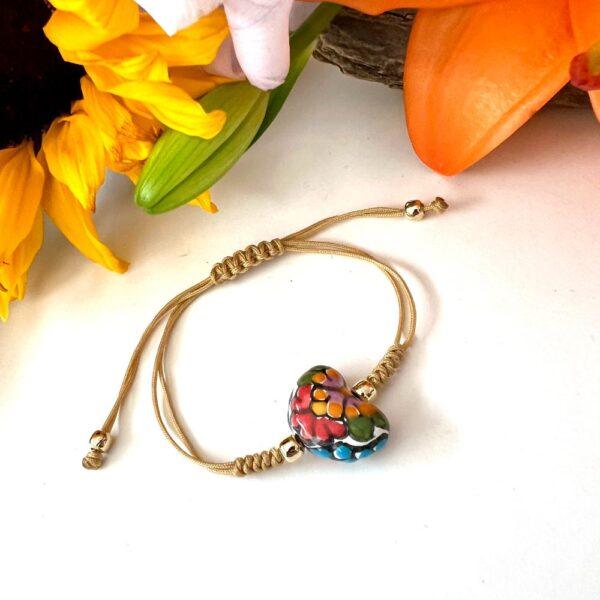 pulsera sencilla talavera colores vivos