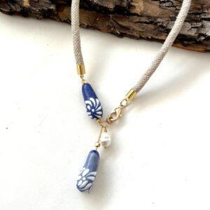 collar talavera frontal con gotas