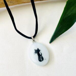 Collar de gatito pintado a mano