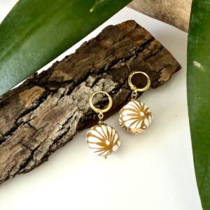 arracadas talavera ocre