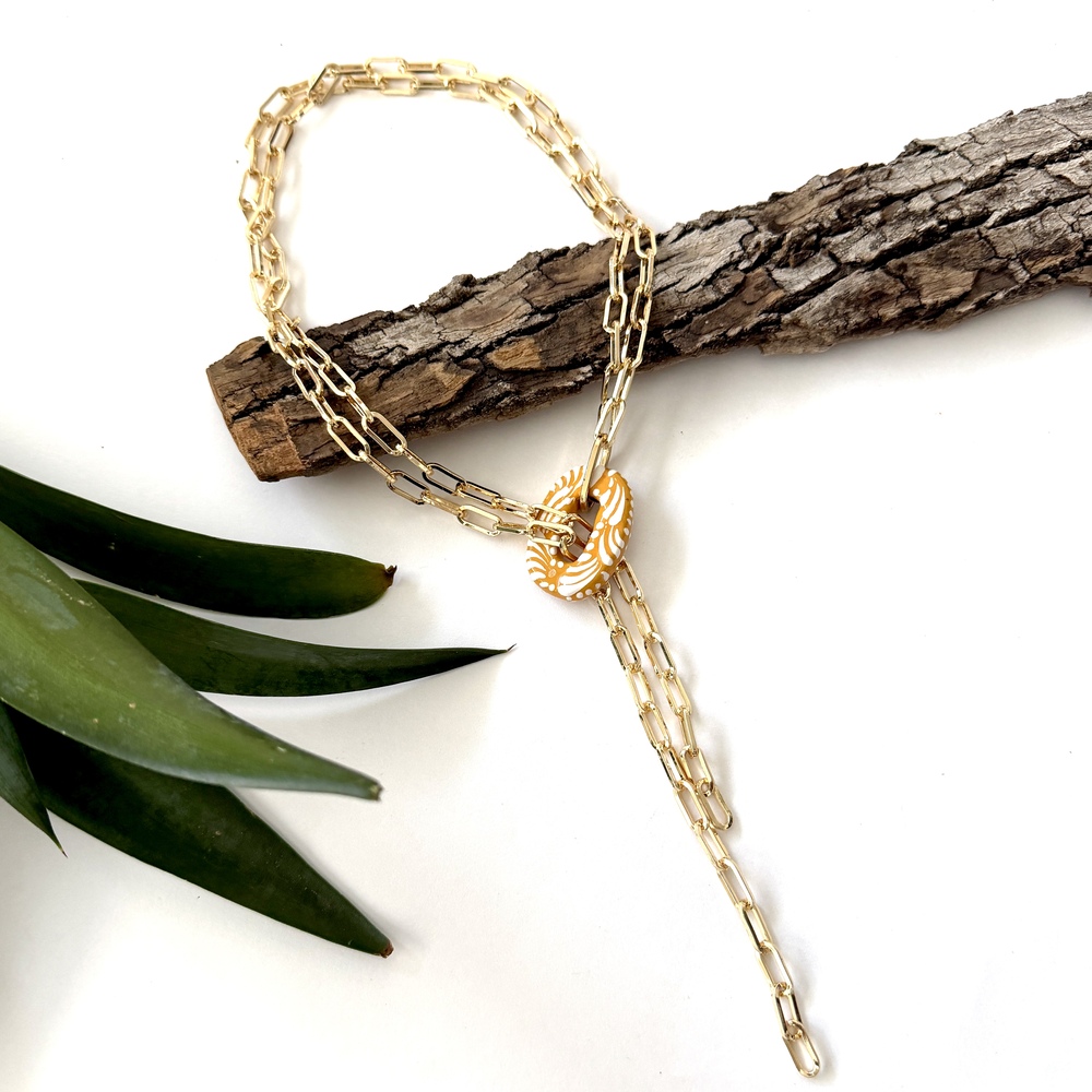 collar corbatin talavera ocre eslabon