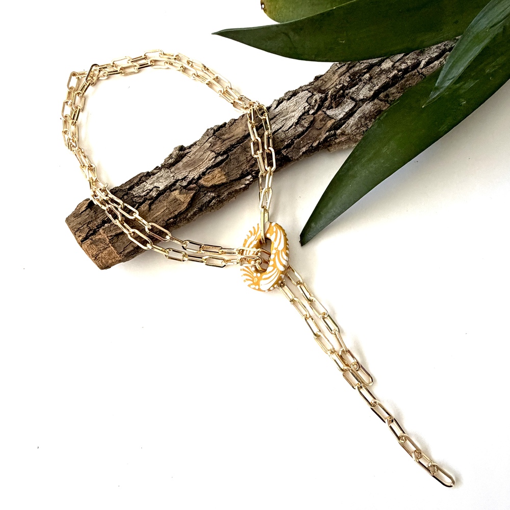 collar corbatin talavera ocre eslabon