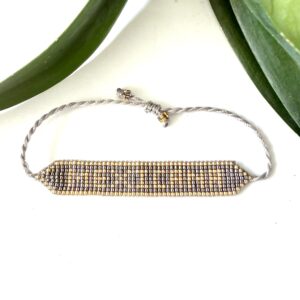 pulsera miyuki mexicana plateada