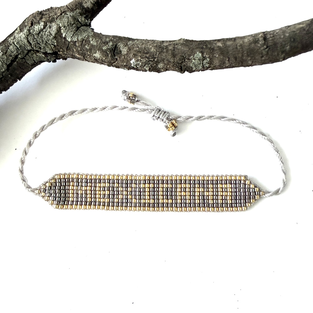 pulsera miyuki mexicana plateada