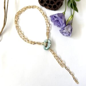collar corbatin talavera verde eslabon